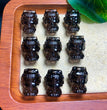 Natural Icy Obsidian Mazu Jewelry Charms Beads Pendants