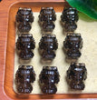 Natural Icy Obsidian Mazu Jewelry Charms Beads Pendants