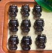 Natural Icy Obsidian Mazu Jewelry Charms Beads Pendants