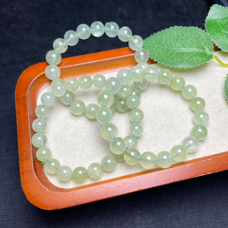 Natural High Quality Prehnite Bracelets