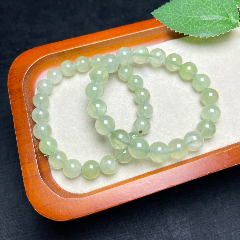 Natural High Quality Prehnite Bracelets