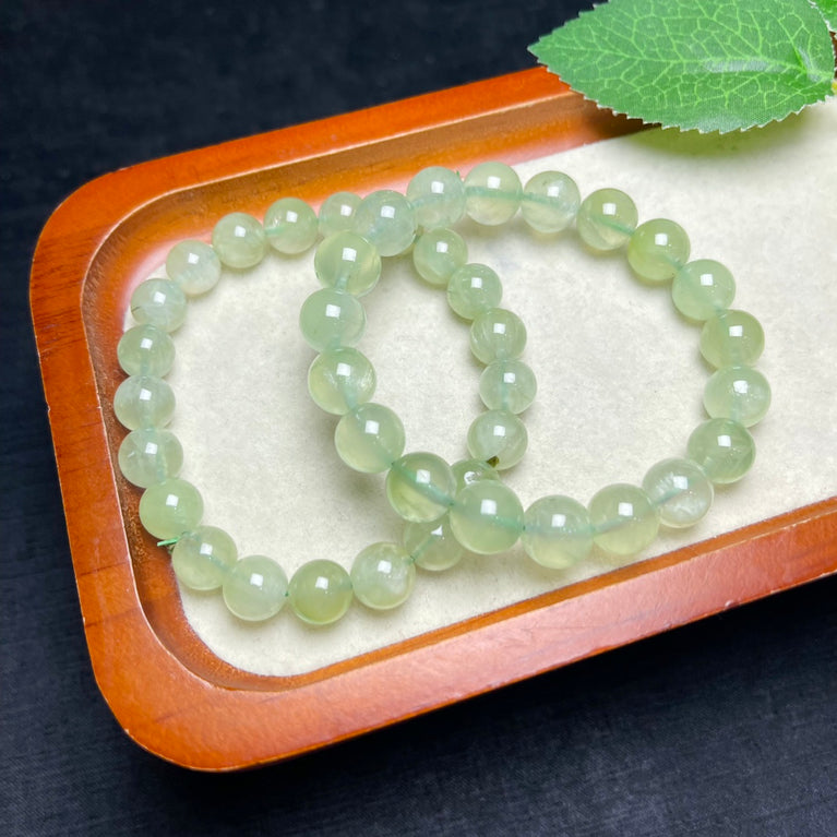 Natural High Quality Prehnite Bracelets