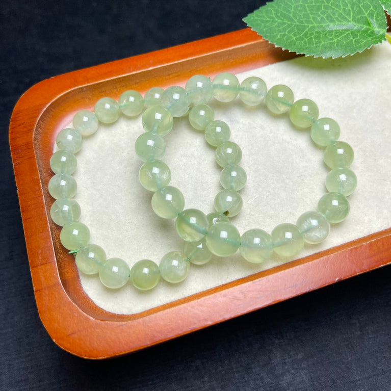 Natural High Quality Prehnite Bracelets