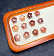 Natural Fire Quartz Mini Stars Drilled Beads Charm