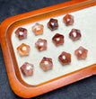 Natural Fire Quartz Mini Stars Drilled Beads Charm