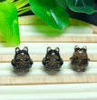 Natural Icy Obsidian Totoro Jewelry Charms Beads Pendants