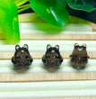 Natural Icy Obsidian Totoro Jewelry Charms Beads Pendants