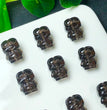 Natural Icy Obsidian Keroppi Sanrio Jewelry Charms Beads Pendants