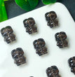 Natural Icy Obsidian Keroppi Sanrio Jewelry Charms Beads Pendants