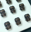 Natural Icy Obsidian Keroppi Sanrio Jewelry Charms Beads Pendants