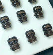 Natural Icy Obsidian Keroppi Sanrio Jewelry Charms Beads Pendants