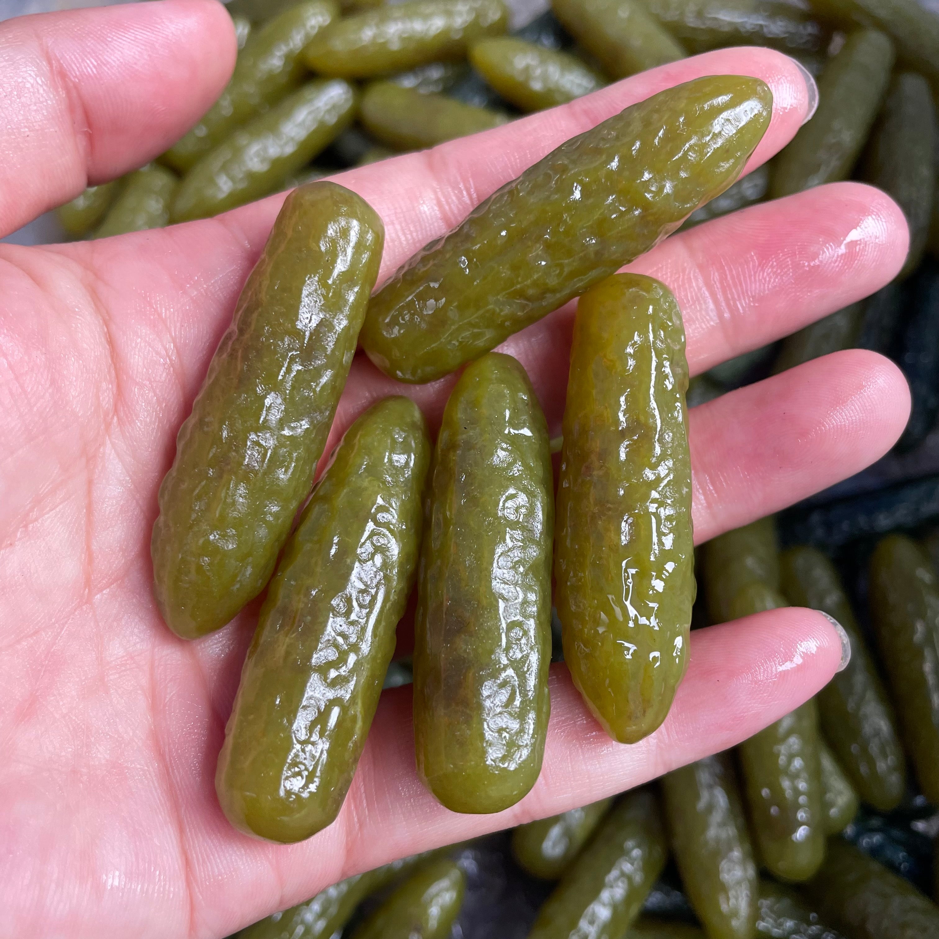 4CM Mini Pickled Cucumber Carving Gift Decor Wholesale