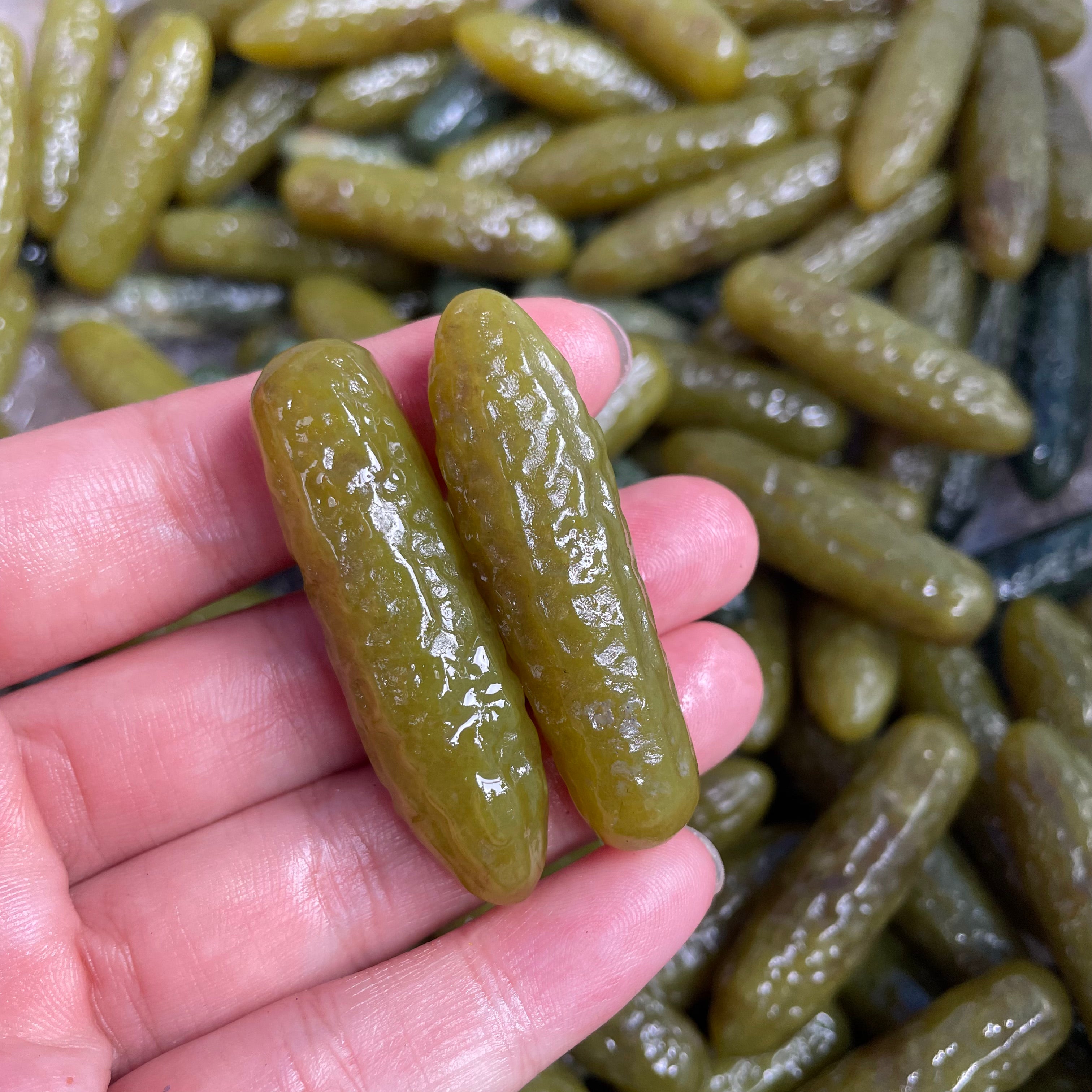 4CM Mini Pickled Cucumber Carving Gift Decor Wholesale