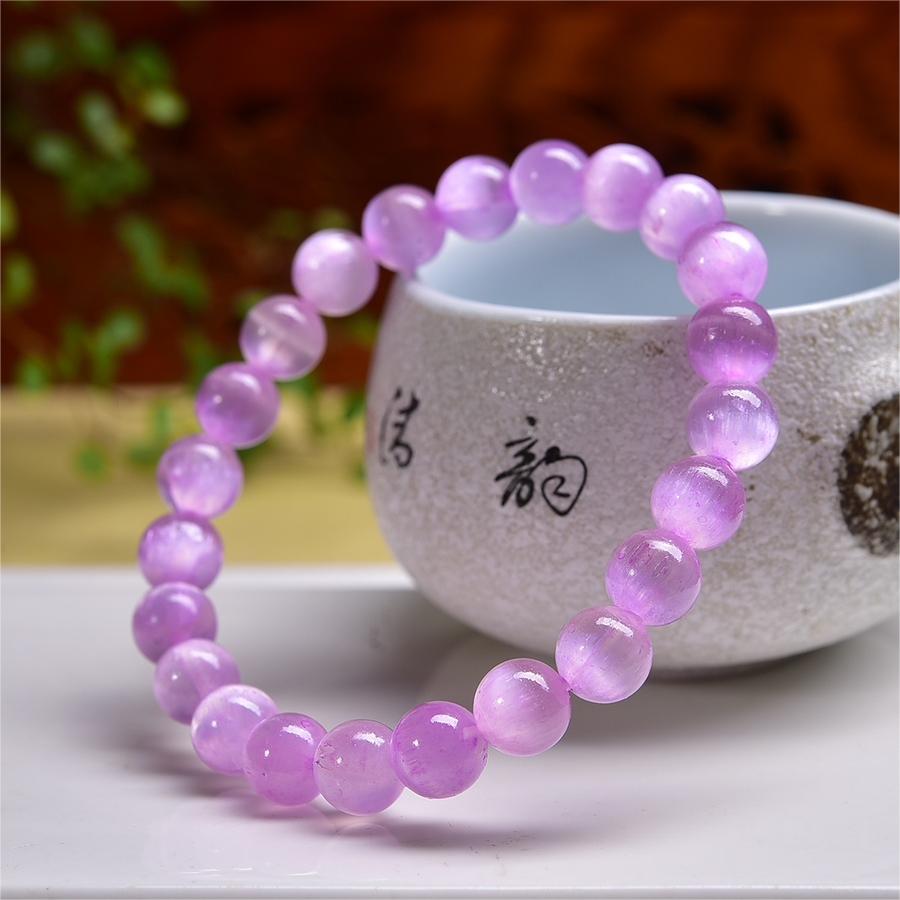 Pink Selenite Cat Eye Flash Bracelets