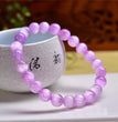 Pink Selenite Cat Eye Flash Bracelets