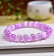 Pink Selenite Cat Eye Flash Bracelets