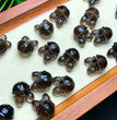 Natural Icy Obsidian Jiggle Bell Jewelry Charms Beads Pendants