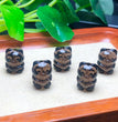 Natural Icy Obsidian Bear with Heart Jewelry Charms Beads Pendants