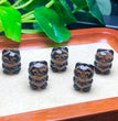 Natural Icy Obsidian Bear with Heart Jewelry Charms Beads Pendants