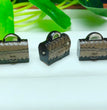 Natural Icy Obsidian Bag Jewelry Charms Beads Pendants