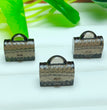 Natural Icy Obsidian Bag Jewelry Charms Beads Pendants