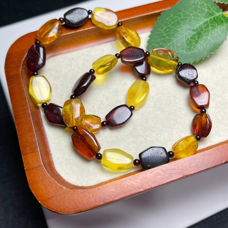 Natural Amber Free Form Bracelet