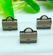 Natural Icy Obsidian Bag Jewelry Charms Beads Pendants