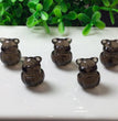 Natural Icy Obsidian Watermelon Pig Jewelry Charms Beads Pendants