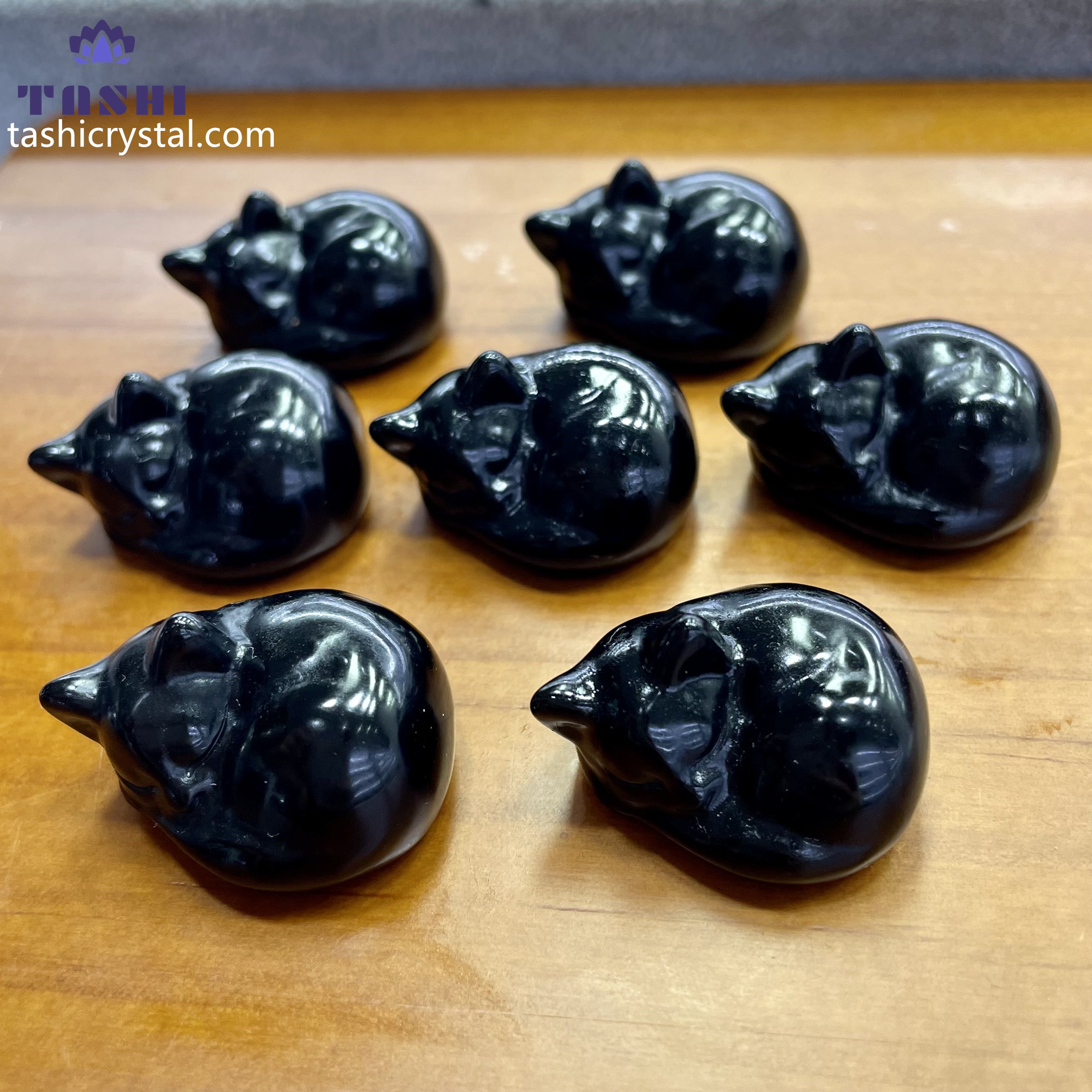 3CM Sleeping Cat Mini Carving Decor Wholesale