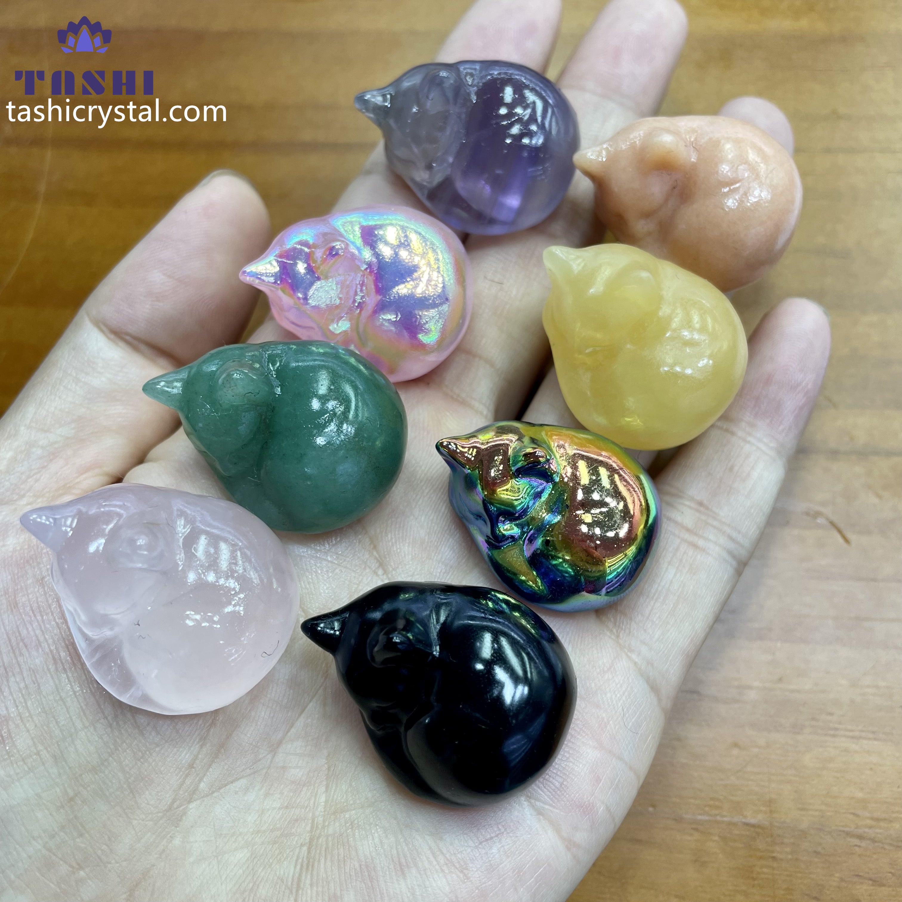 3CM Sleeping Cat Mini Carving Decor Wholesale