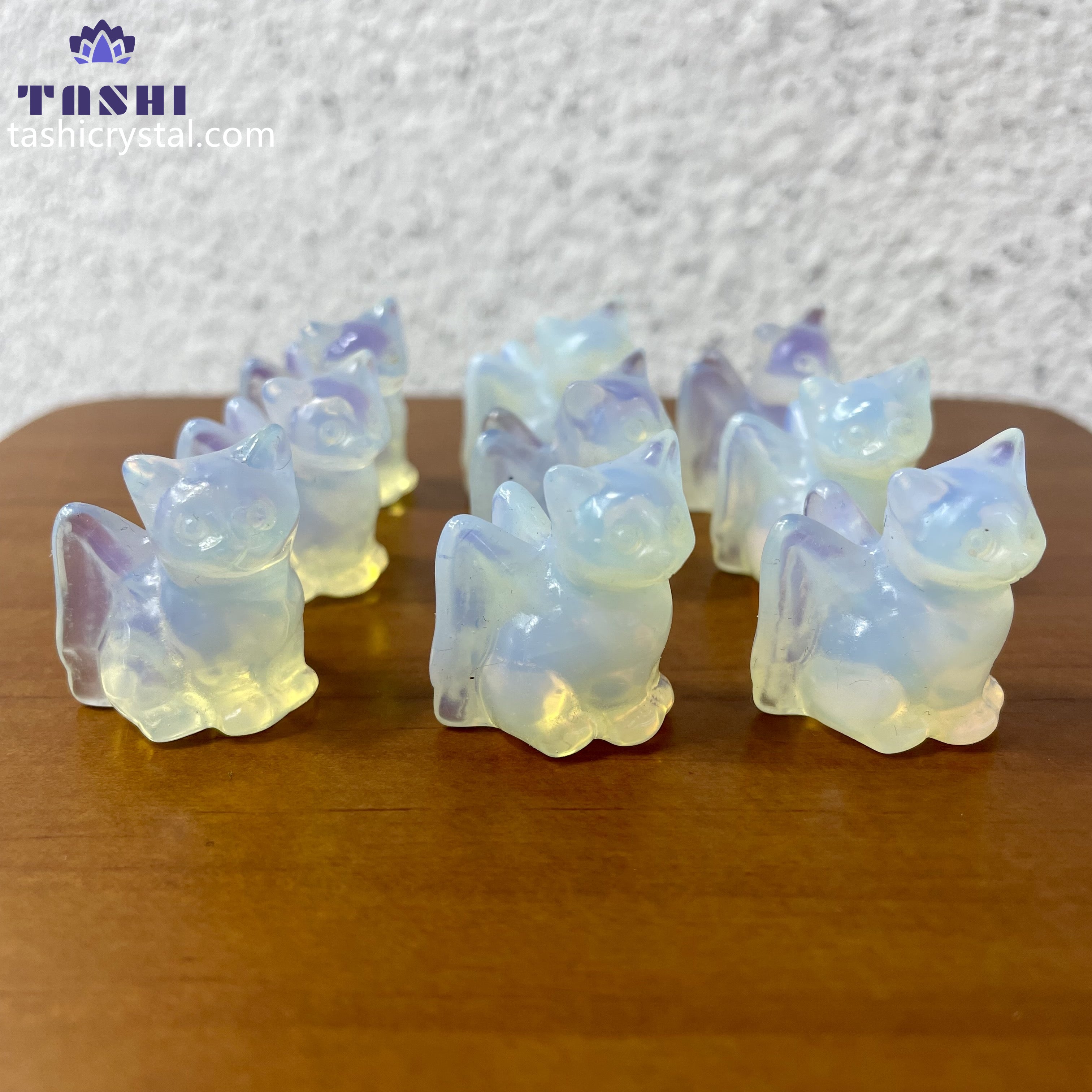 3CM Angel Wing Cat Mini Carving Gift Decor Wholesale