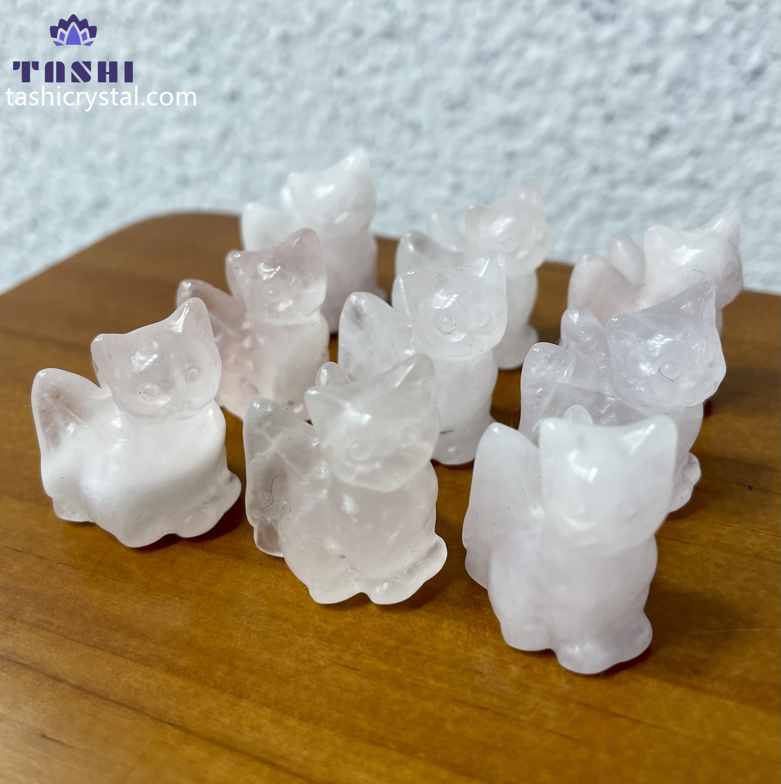 3CM Angel Wing Cat Mini Carving Gift Decor Wholesale
