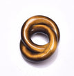 Natural High Quality South African Yellow Tiger Eye Double Circle Pendant