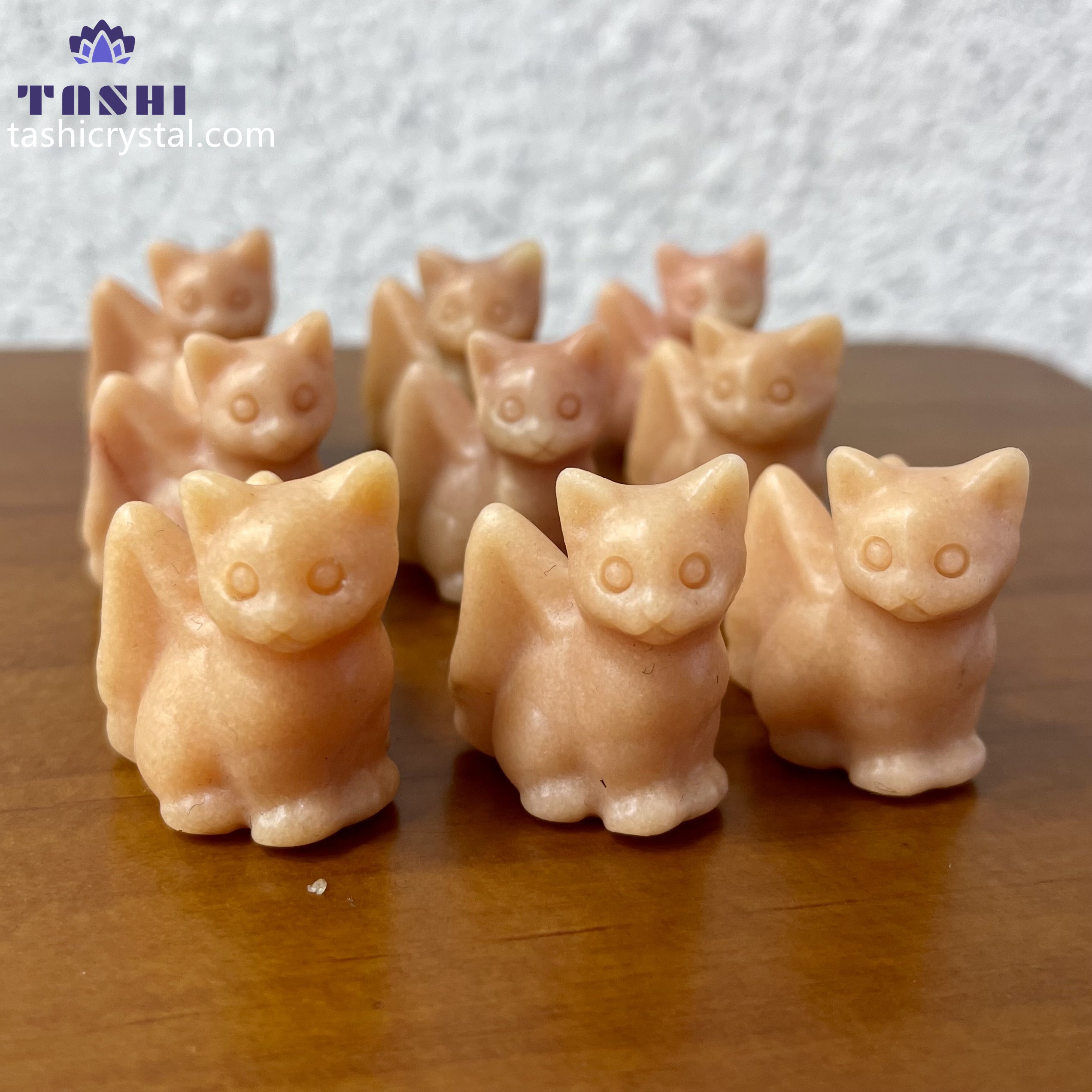 3CM Angel Wing Cat Mini Carving Gift Decor Wholesale