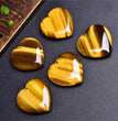 Natural High Quality South African Yellow Tiger Eye Heart Pendant