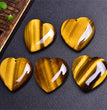 Natural High Quality South African Yellow Tiger Eye Heart Pendant