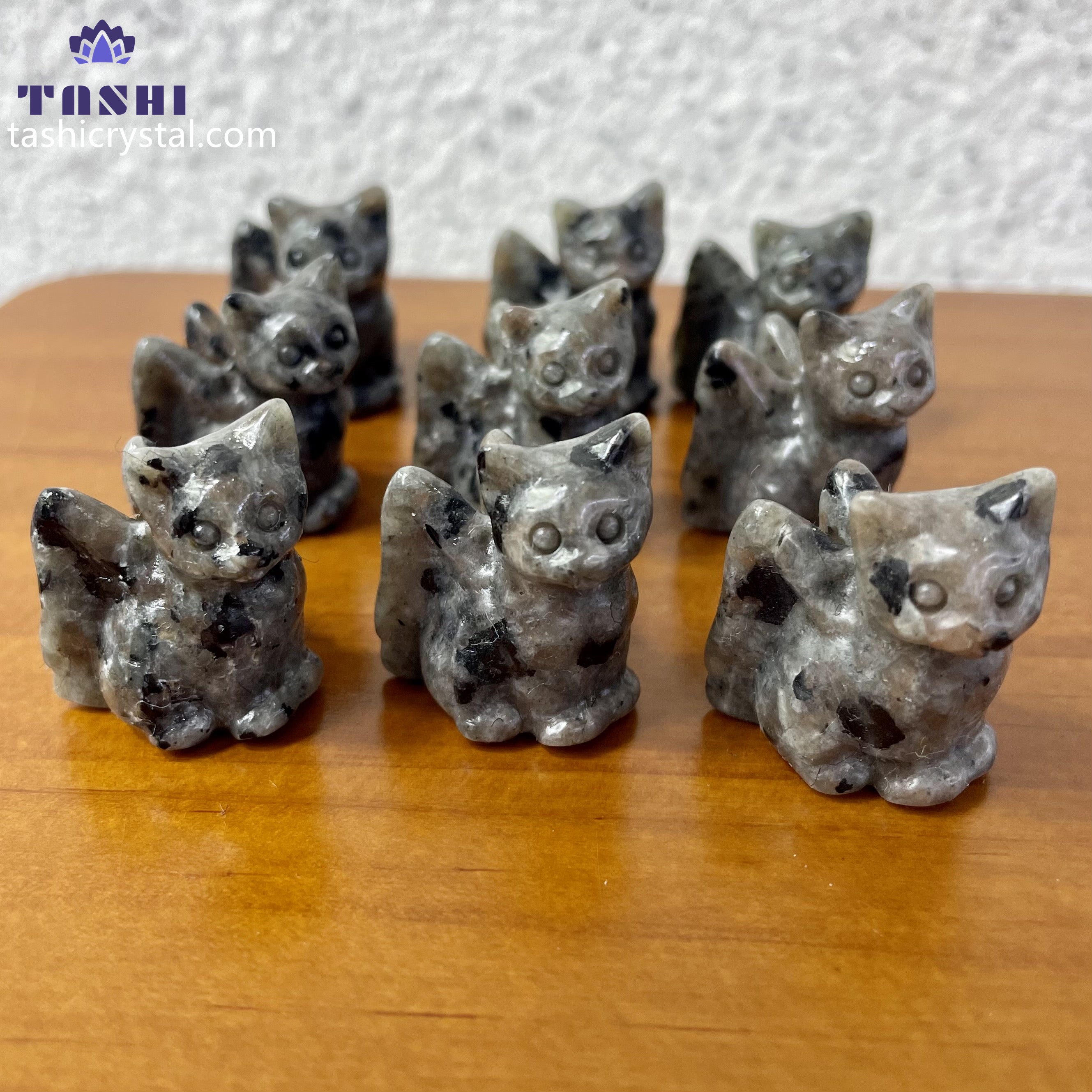 3CM Angel Wing Cat Mini Carving Gift Decor Wholesale