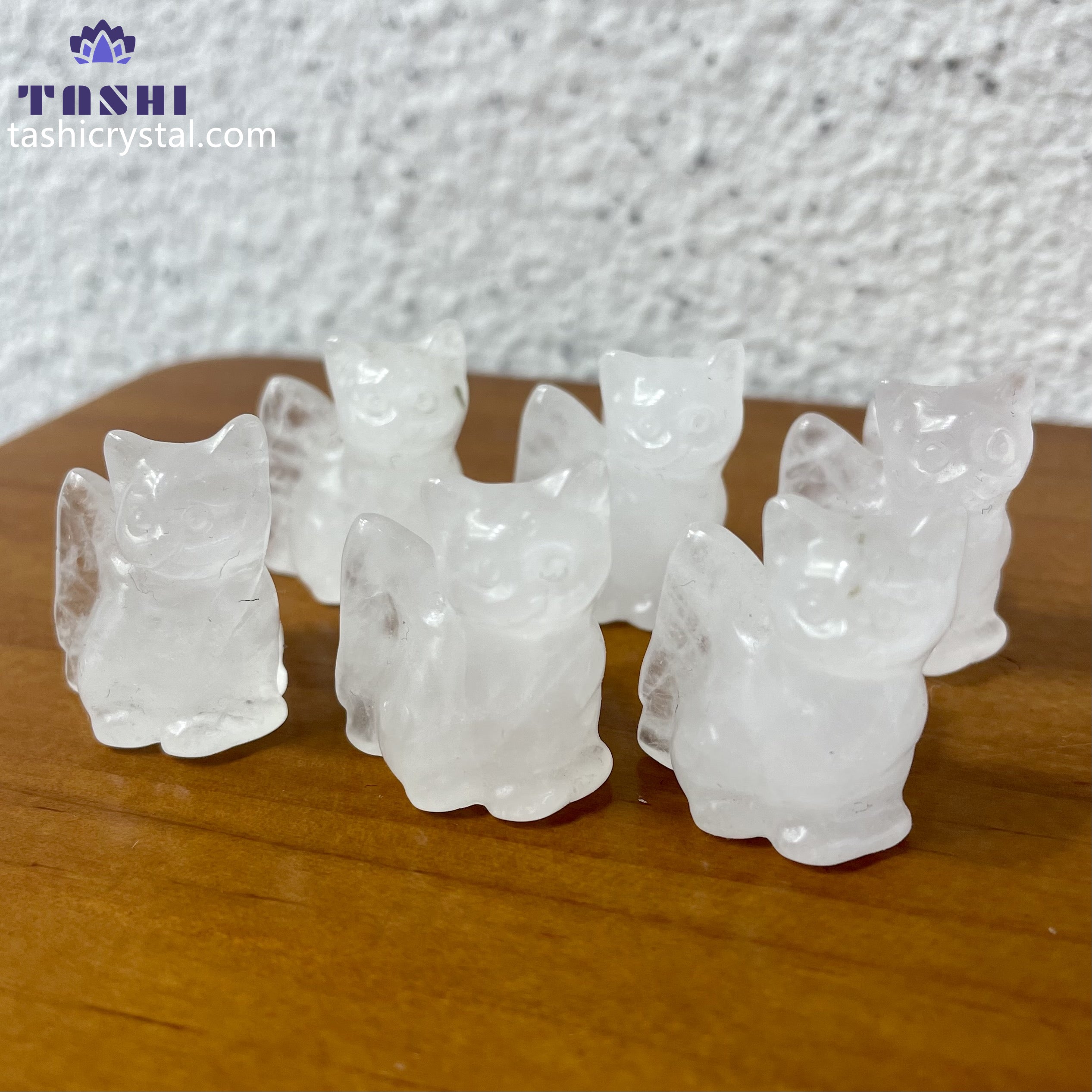 3CM Angel Wing Cat Mini Carving Gift Decor Wholesale