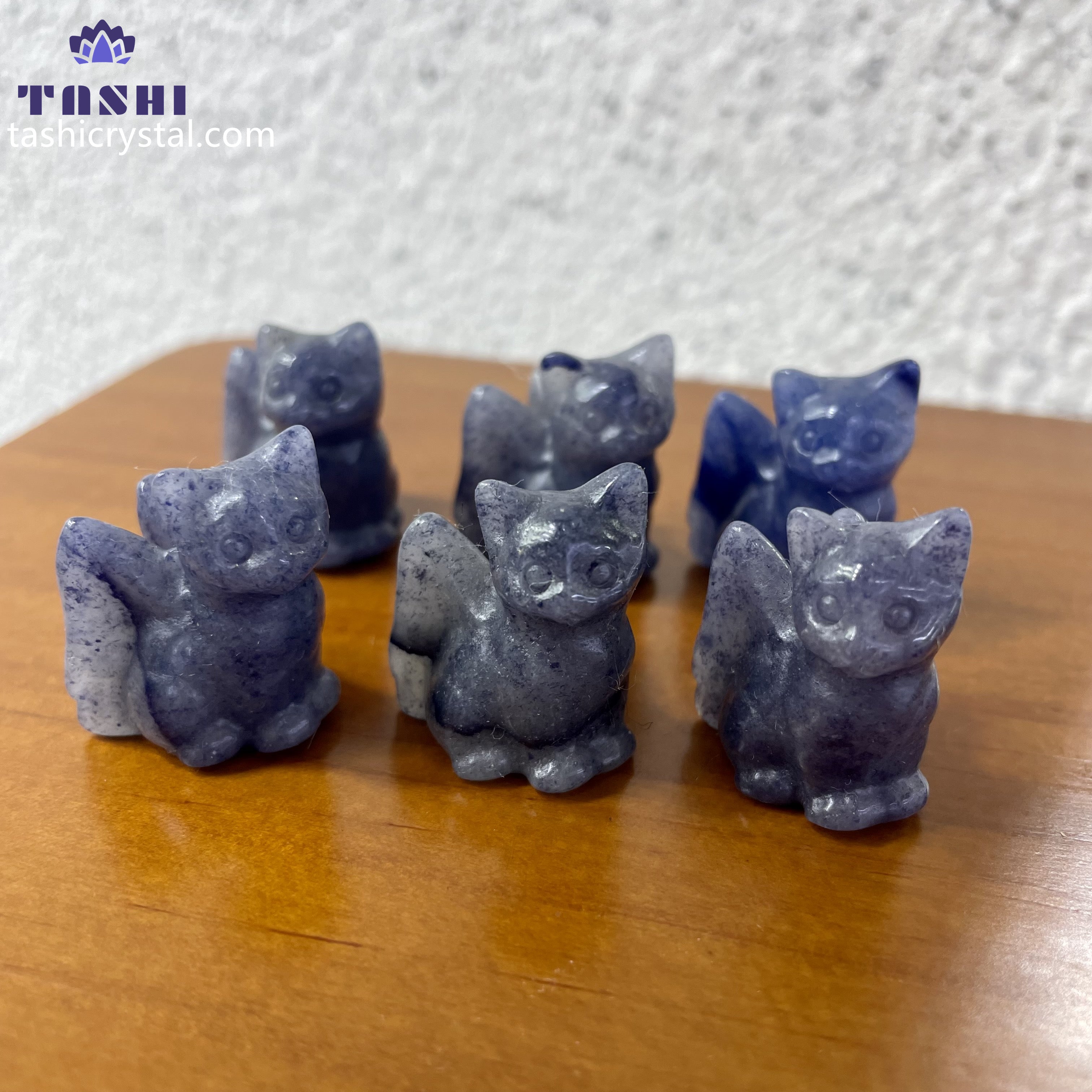 3CM Angel Wing Cat Mini Carving Gift Decor Wholesale