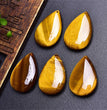 Natural High Quality South African Yellow Tiger Eye Teardrop Pendant