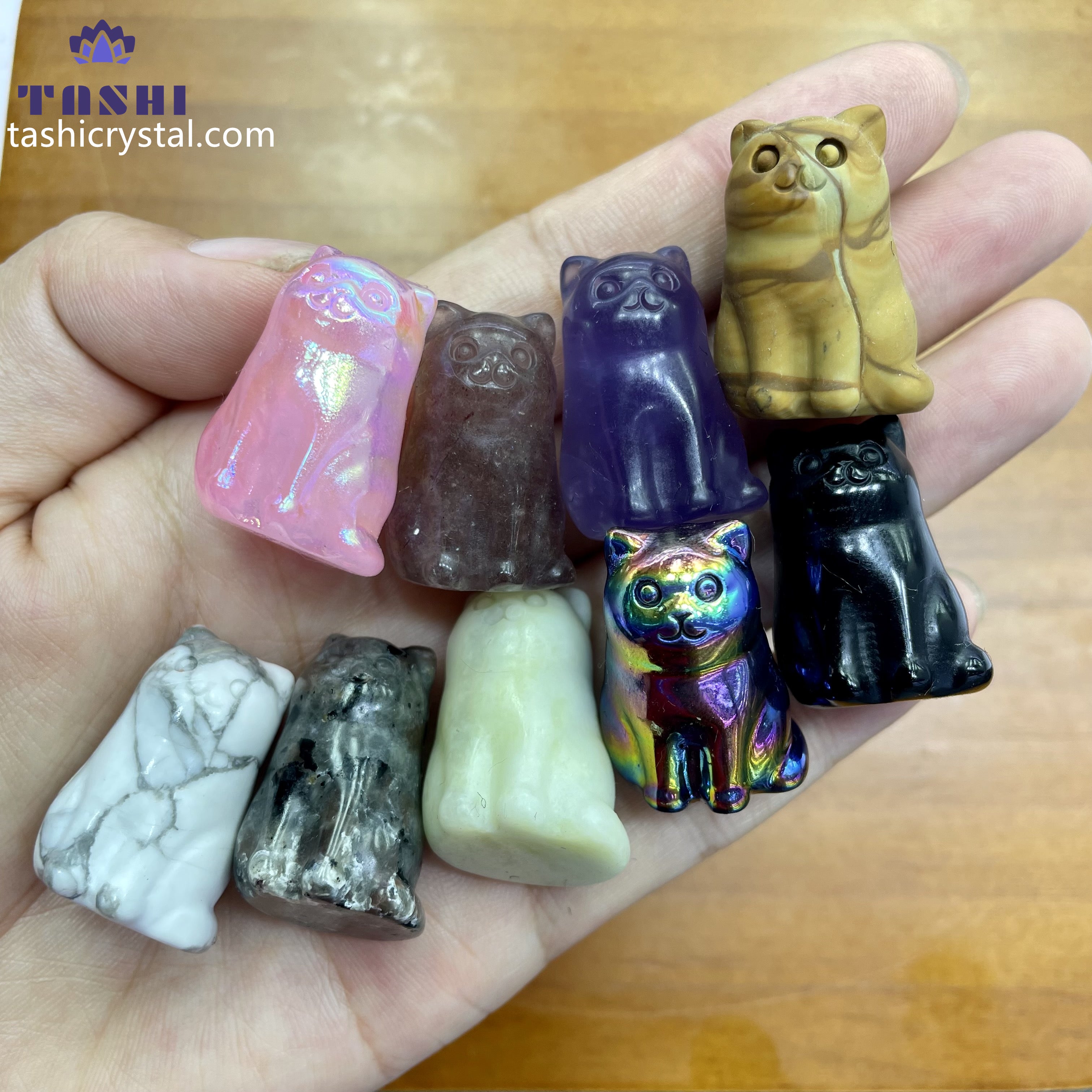 3CM Fat Cat Mini Carving Gift Decor Wholesale