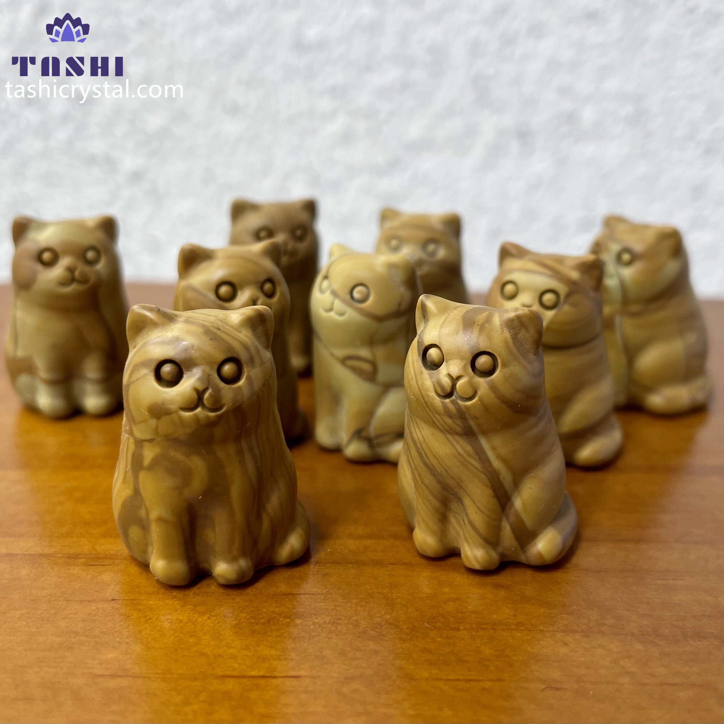 3CM Fat Cat Mini Carving Gift Decor Wholesale