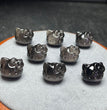 Natural Silver Sheen Obsidian Hello Kitty Head Jewelry Charms Beads Pendants