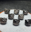 Natural Silver Sheen Obsidian Hello Kitty Head Jewelry Charms Beads Pendants