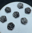 Natural Silver Sheen Obsidian Rose Jewelry Charms Beads Pendants