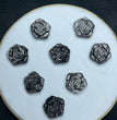 Natural Silver Sheen Obsidian Rose Jewelry Charms Beads Pendants