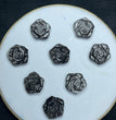 Natural Silver Sheen Obsidian Rose Jewelry Charms Beads Pendants