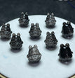 Natural Silver Sheen Obsidian Gummy Bear Jewelry Charms Beads Pendants