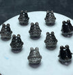 Natural Silver Sheen Obsidian Gummy Bear Jewelry Charms Beads Pendants