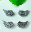 Natural Silver Sheen Obsidian Angel Wing Jewelry Charms Beads Pendants